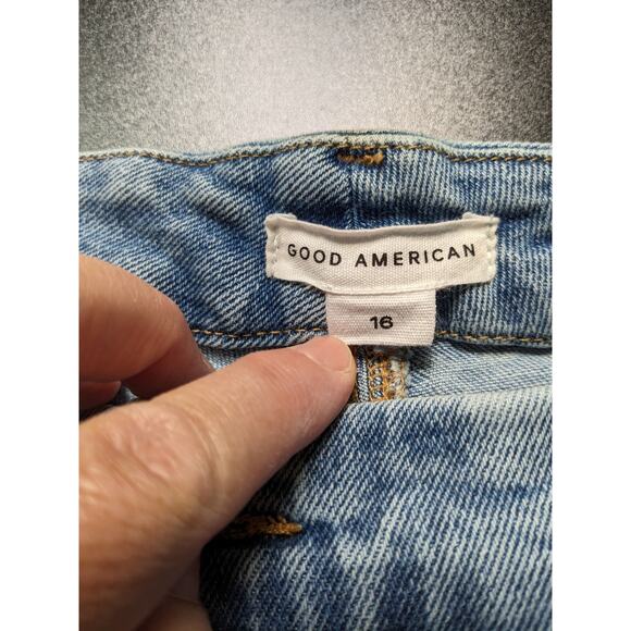 Good American Straight Leg Jeans Size 16 - Picture 3 of 5
